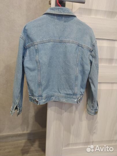 Джинсовая куртка mango kids для девочки 122