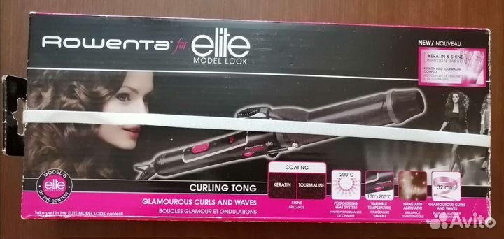 Щипцы для завивки волос Rowenta Elite Model Look