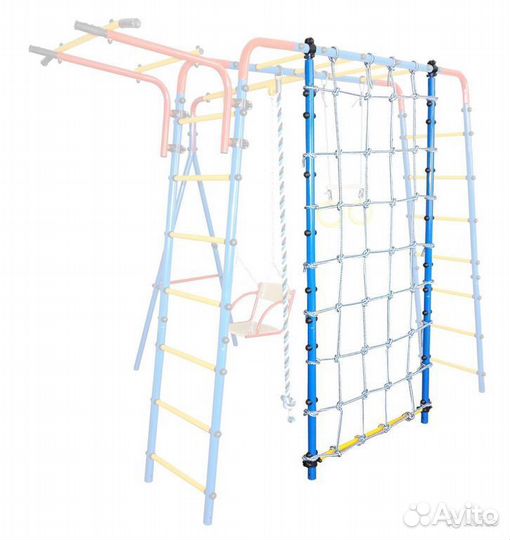 Детский уличный комплекс Дачный Эконом с сеткой