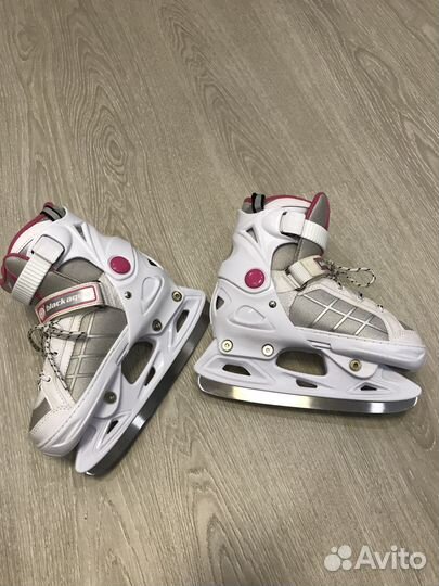 Коньки детские (для девочки) раздвижные, р-р 33-36