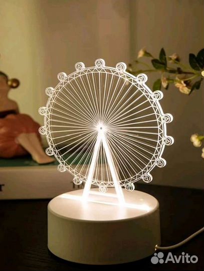 Ночник 3D, светильник