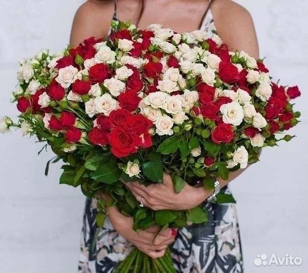 Цветы розы букет