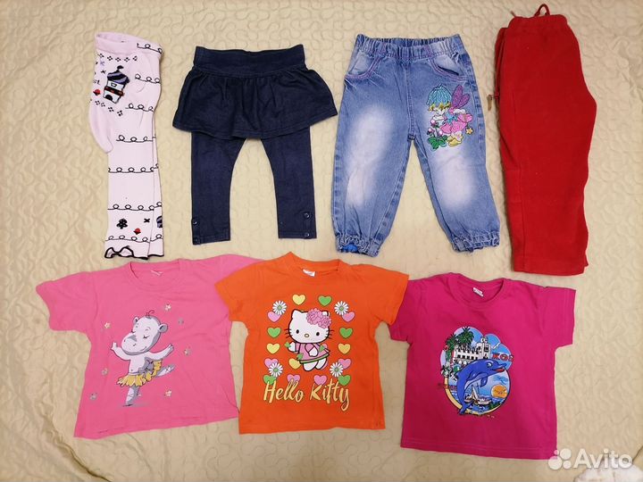 Пакет вещей на девочку 80-86,92-98,104,110-116
