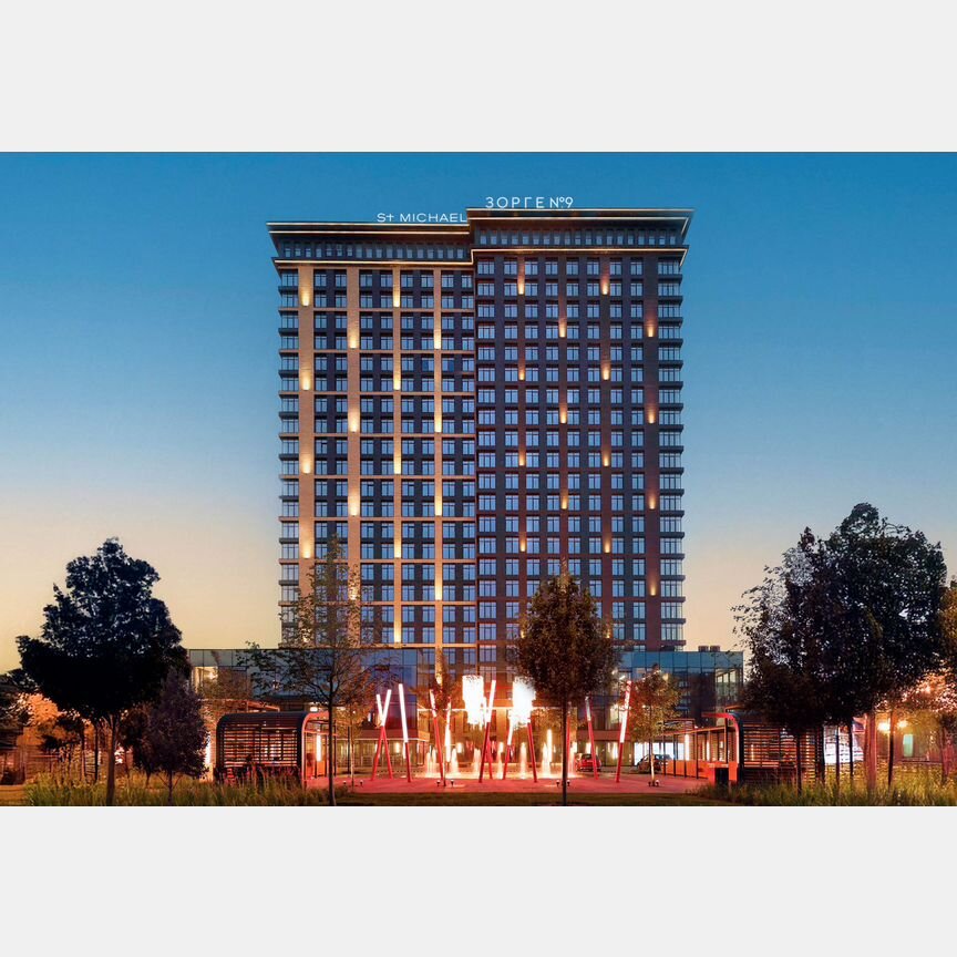 1-к. апартаменты, 60,2 м², 22/23 эт.