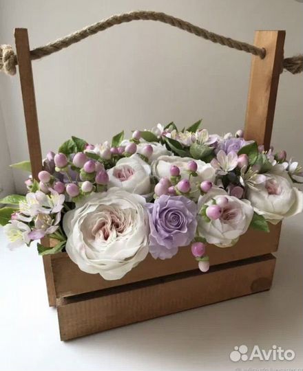 Деревянные ящики для флористики