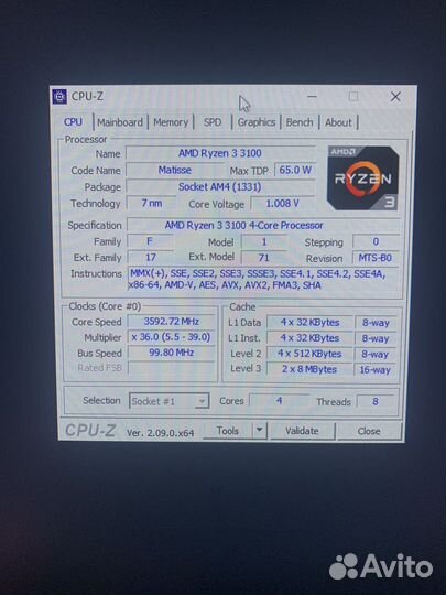 Ryzen 3 3100