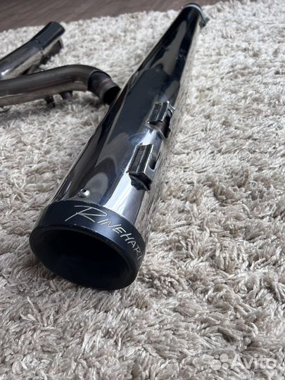 Выхлоп Rinehart Chrome 2-into-1 Pipe Black