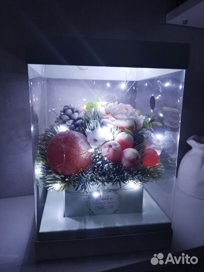 Новогодняя композиция из мыла