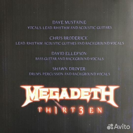 Виниловая пластинка Megadeth - Th1rt3en (180 Gram