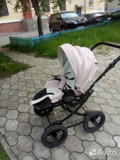 Коляска 2 в 1 эко кожа