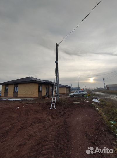 Видеонаблюдения на столб для стройки и не только