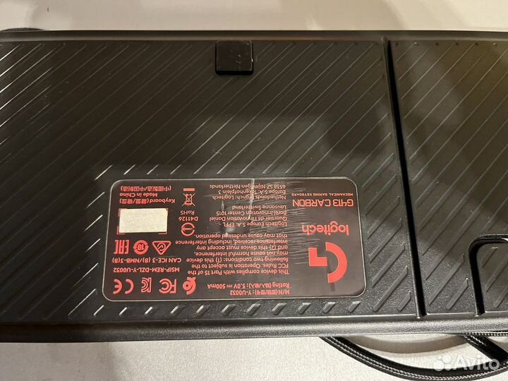 Клавиатура logitech g413 carbon