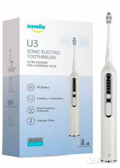 Электрическая зубная щетка usmile U3 - White