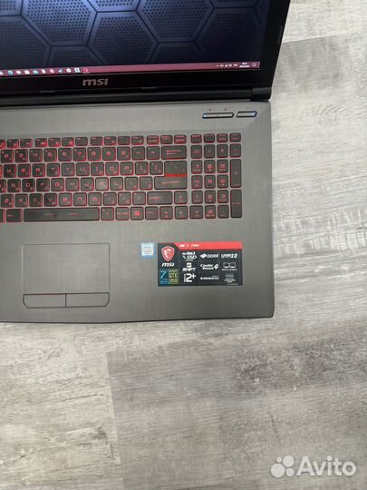 Ноутбук msi 72 7rd