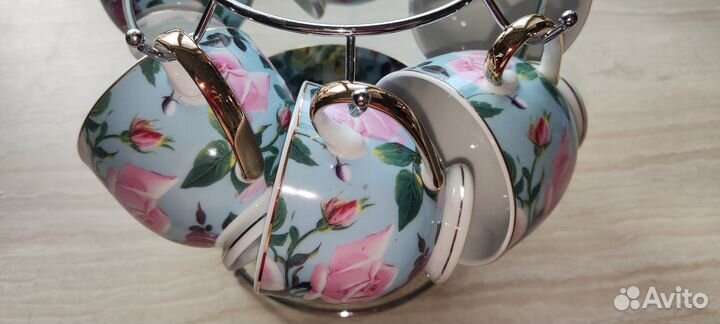 Чайный сервиз на подставке 6 персон