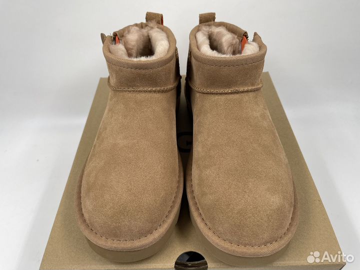 Угги Ugg Ultra Mini Zip Chestnut