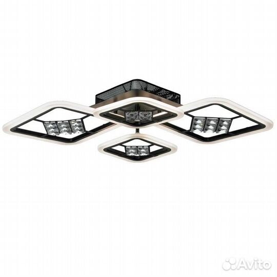 Люстра с пду 1548/4BK LED 96Вт 3000-6000К диммер ч