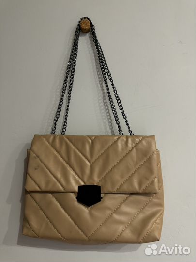Сумка женская бежевая клатч