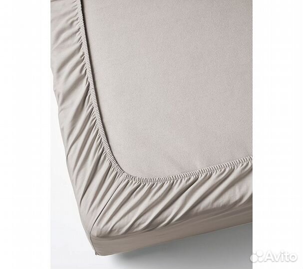 Простынь GoodNight Сатин 180х200х20 Бежевый на рез