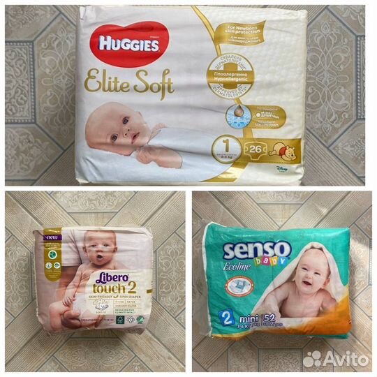 Подгузники Huggies, Yokosun, Libero и др. до 6кг