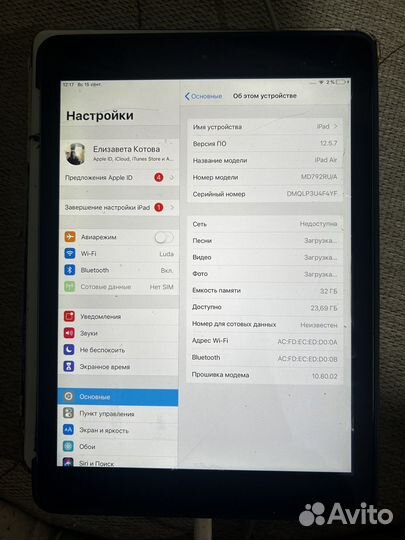 iPad Air (Wi-Fi + Cellular)