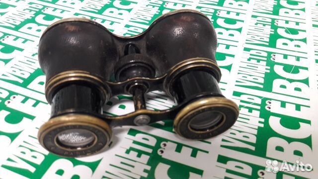 Бинокль lemaire fabt франция латунь+кожа