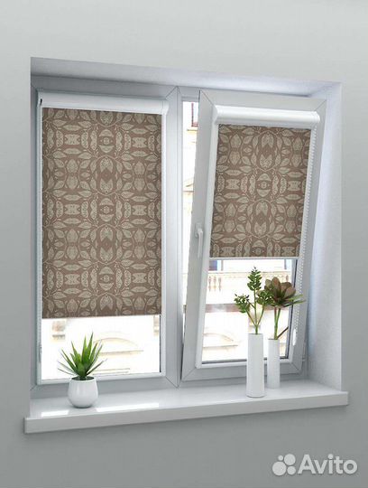 Рулонные шторы римские плиссе кассета мини