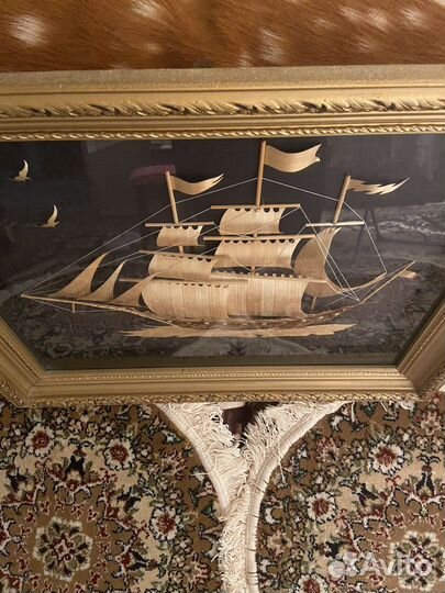 Картина - Корабль из соломы