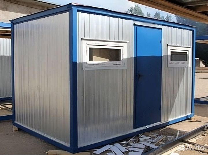 Бытовка Сантех-блок, два туалета, размер 3х2,45