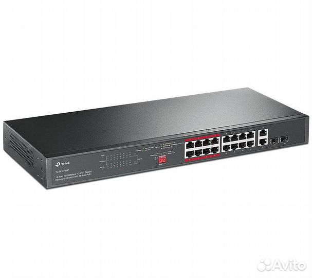 Коммутатор TP-Link TL-SL1218MP неуправляемый