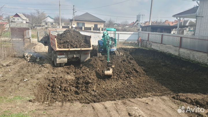 Услуги мини экскаватора, прокол под дорогой