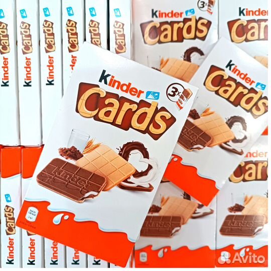 Киндер кардс Kinder cards печенье