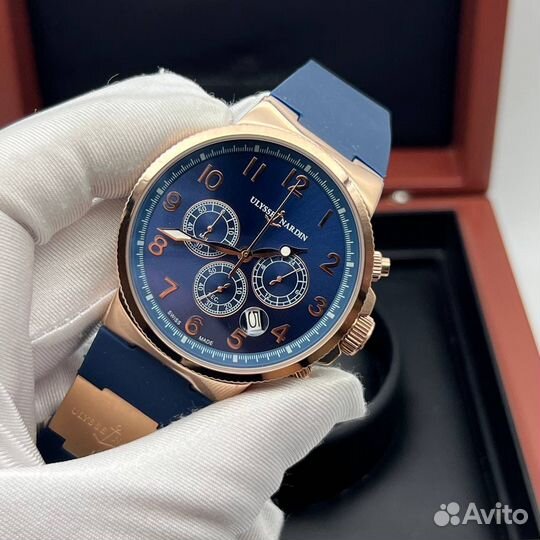 Мужские часы Ulysse Nardin синие