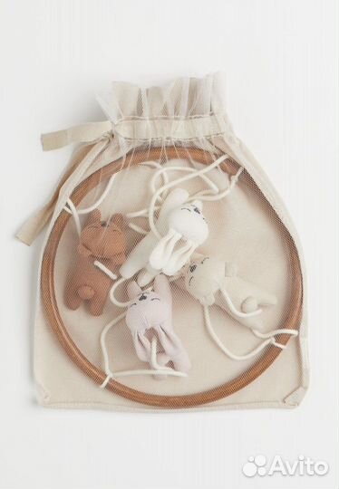 Деревянная подвеска и мобиль hm новые