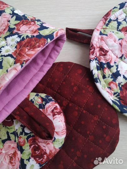 Прихватки для горячего - набор из 3 шт