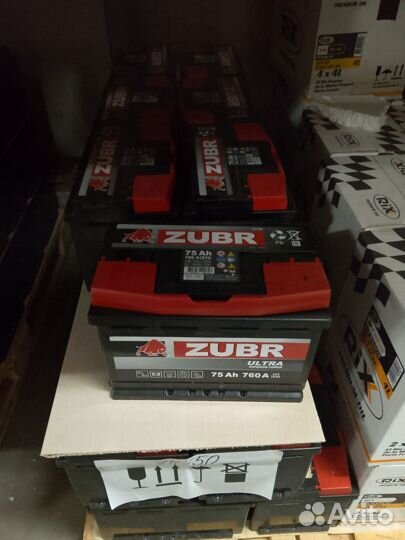 Аккумулятор zubr Ultra 12V 75 Ah обратная + справа