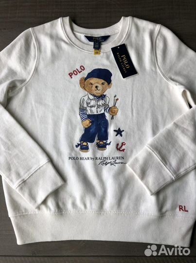 Polo Ralph Lauren Bear новый свитшот оригинал