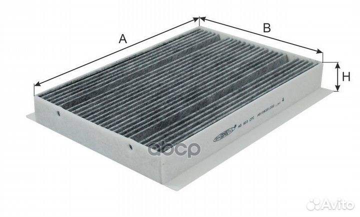 Фильтр салона MB vito (447) 14- угольный AG 803