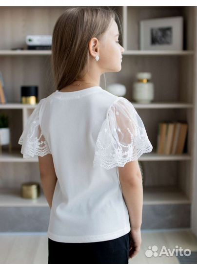 Блузка нарядная 128, 134, 140, 146 в наличии