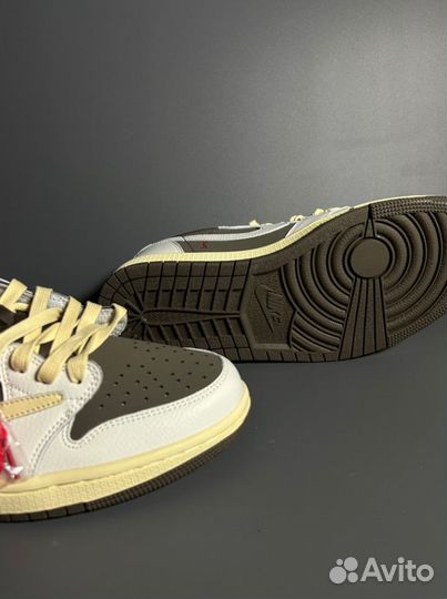 Кроссовки Travis Scott x Air Jordan 1 Люкс