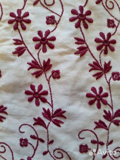 Лен с вышивкой СССР