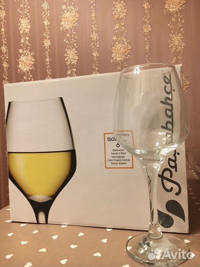 Бокалы новые Pasabahce изабелла, 6 штук