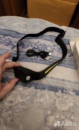 Фонарик налобный/сенсорный/светодиодный