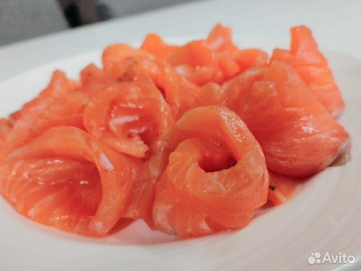 Семга охлажденная/креветки тигровые