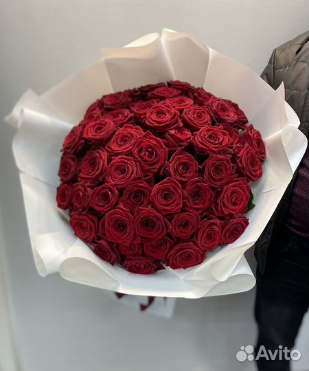 Цветы/Букет 51 красная роза