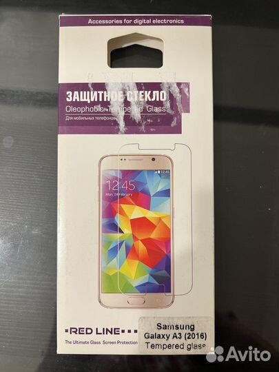Защитное стекло на Samsung Galaxy A3 (2016)