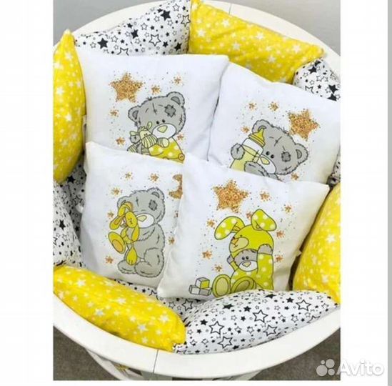 Бортики в кроватку новые