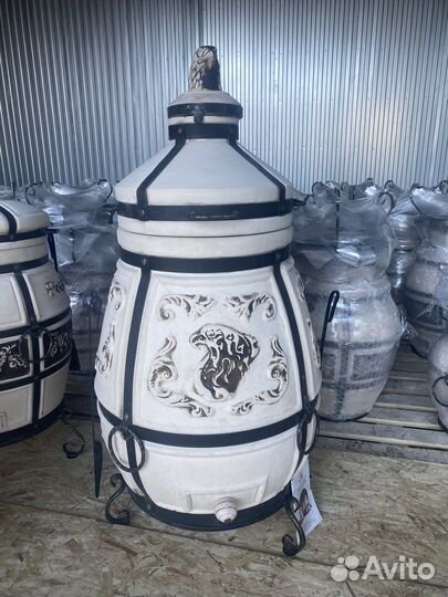 Тандыр «Степной Премиум» с откидной крышкой