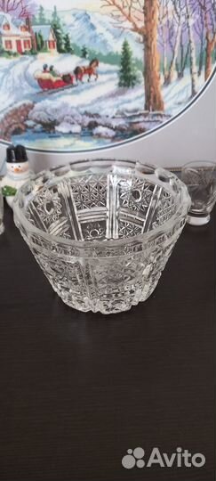 Хрусталь СССР(ладьи, вазы, конфетницы, стопки,рог)