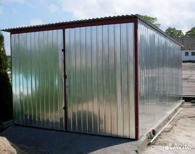 Гараж металлический хозблок